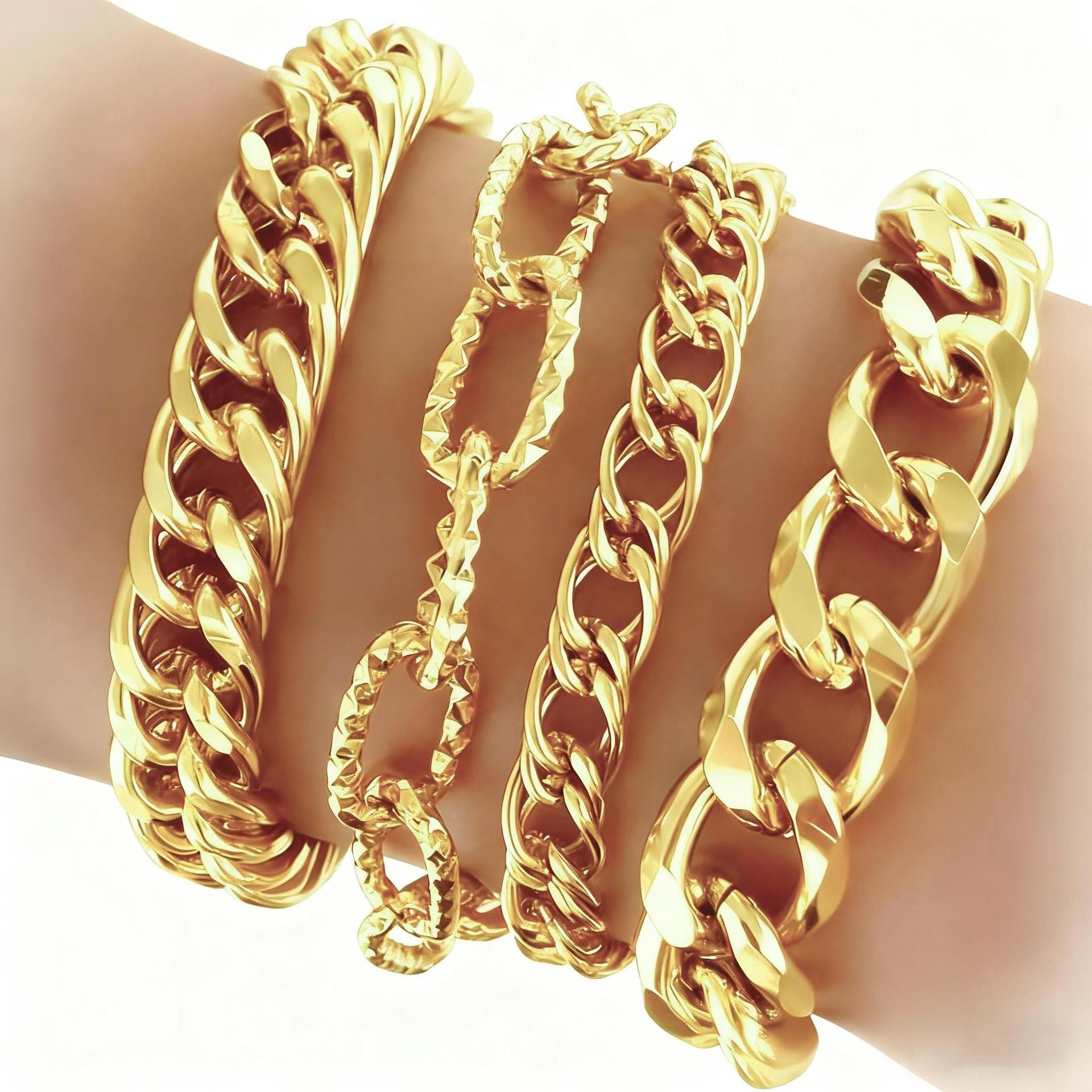 Damen Armreif-Set mit eleganten und modernen Ketten-Designs Shop Nory