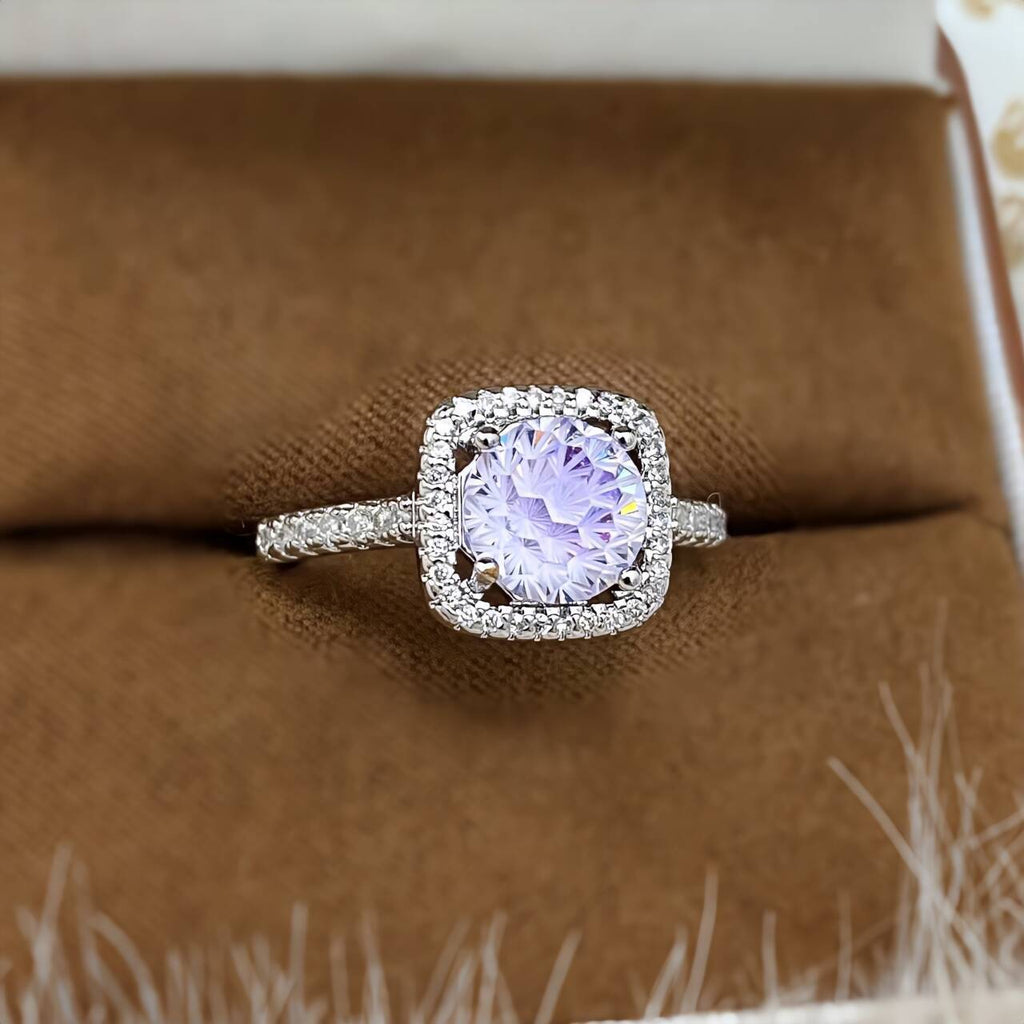 Damen glamouröser Schmuckring mit strahlendem Zirkonia Shop Nory