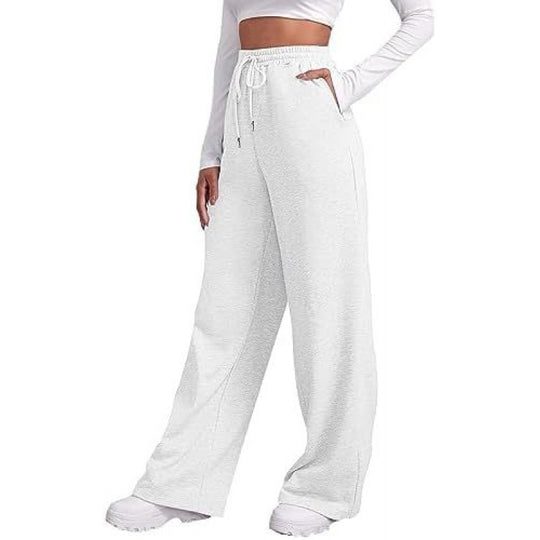 Damen nan fließende High-Waist Palazzo-Loungehose aus leichtem Jersey mit Elastikbund und praktischen Eingrifftaschen Shop Nory