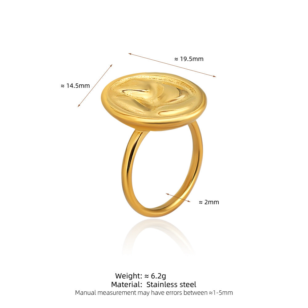 Damen Edelstahlring mit einzigartigem, handgefertigtem Design Shop Nory