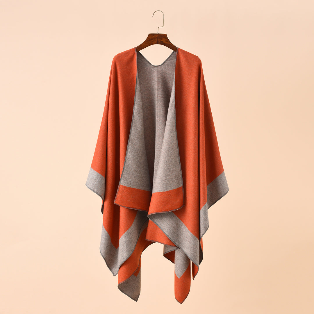 Damen Wendeponcho aus feiner Kaschmir-Mischung Shop Nory
