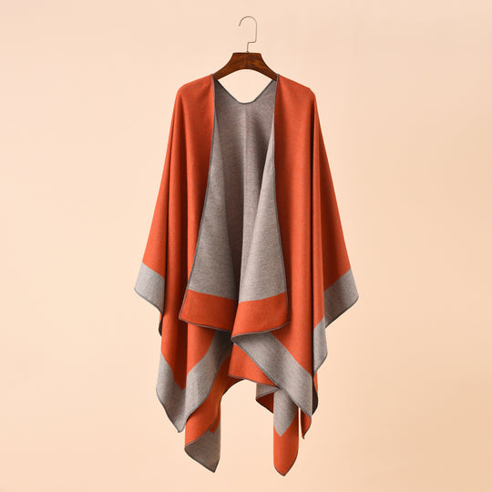 Damen Wendeponcho aus feiner Kaschmir-Mischung Shop Nory