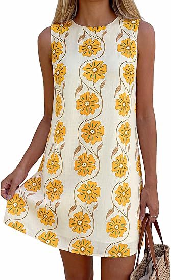 Damen Sommerkleid im Vintage-Stil mit Blütenmuster Shopnory