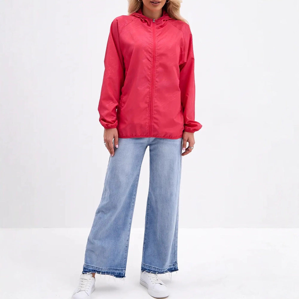 Damen Leichte Übergangsjacke mit Kapuze