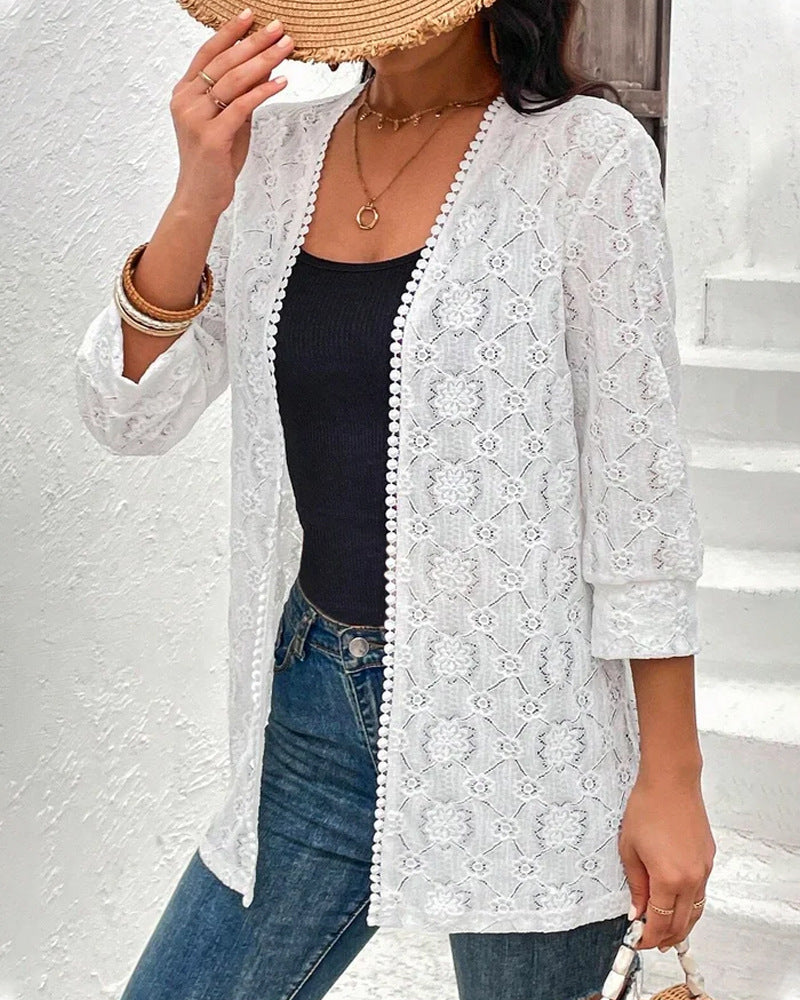 Damen Spitze Cardigan
