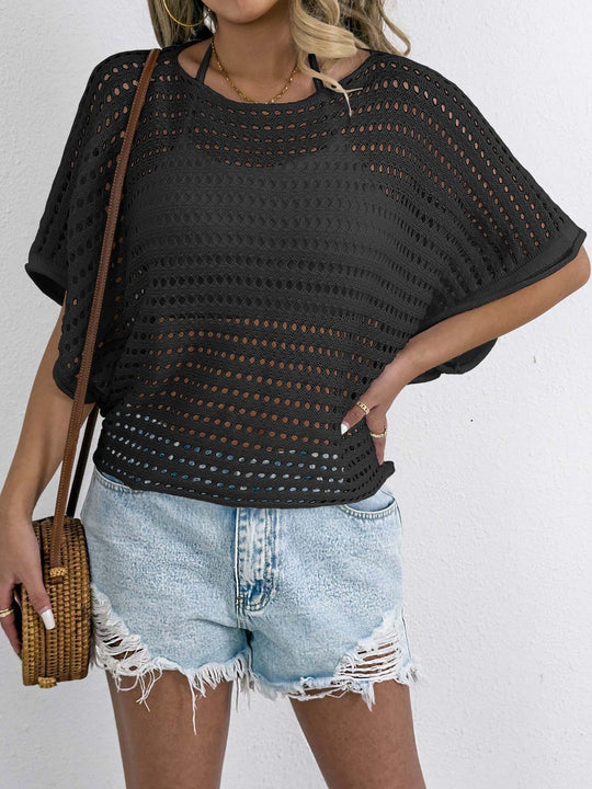 Damen luftiges Netz-T-Shirt