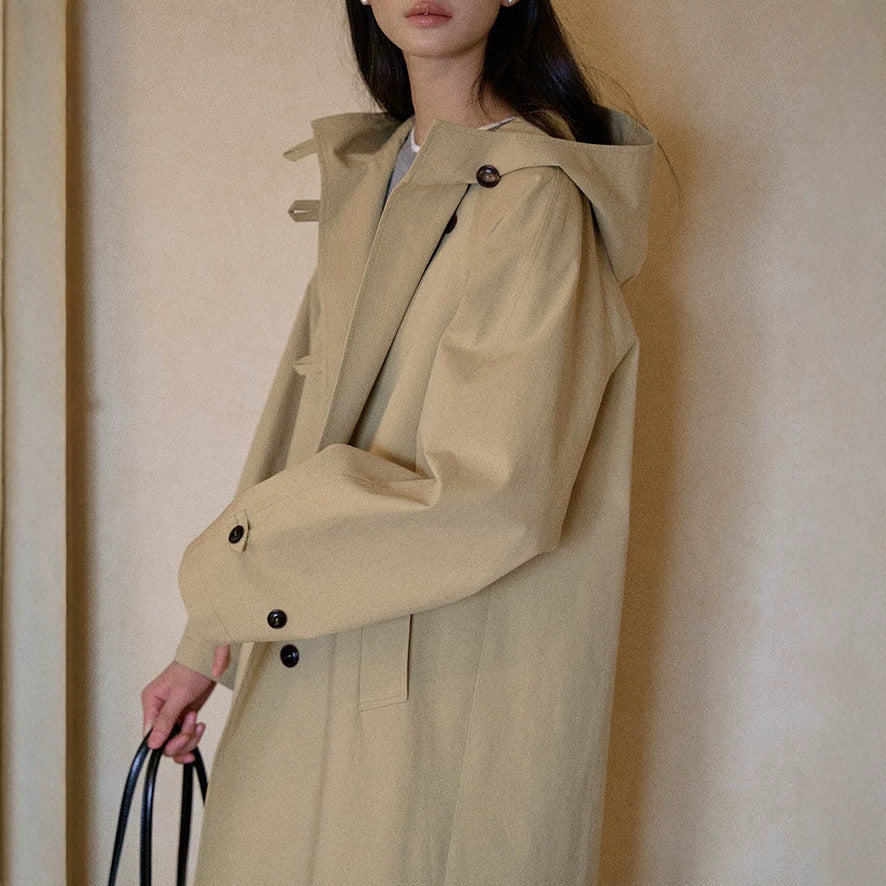 Damen Modische Übergangsjacke mit Kapuze Shop Nory