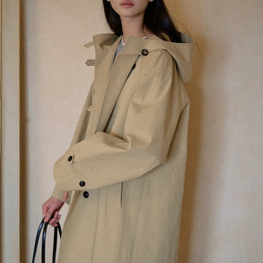 Damen Modische Übergangsjacke mit Kapuze Shop Nory