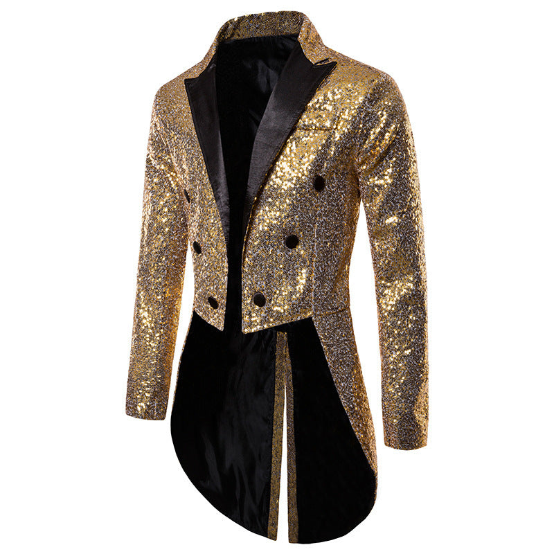 Herren glamouröser Paillettenblazer mit exklusivem Design Shopnory