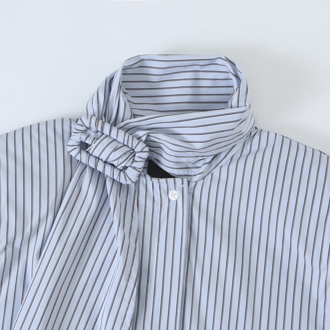 Damen Hemdbluse mit Schluppe und verdeckter Knopfleiste Shop Nory