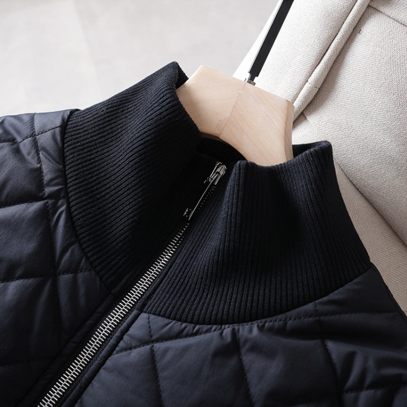 Damen Modisch gesteppter Long-Mantel Shop Nory