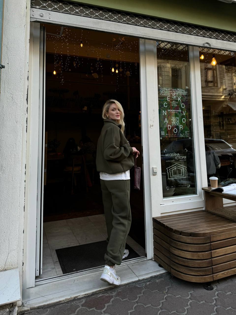 Damen Lässiger Oversized Hoodie und Jogginghose Set Shopnory
