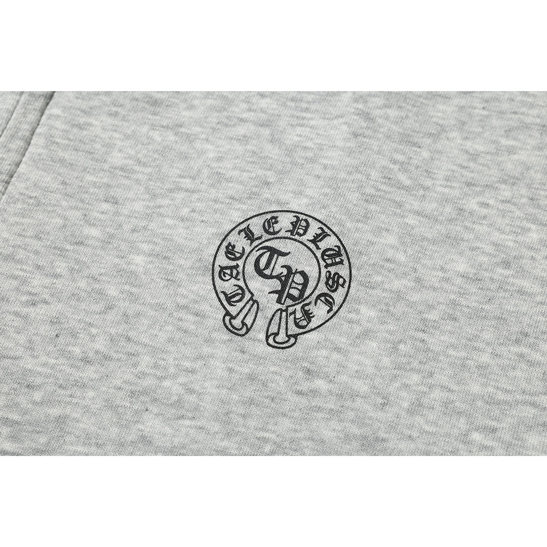 Unisex Kapuzenpullover im Urban‑Gothic‑Print mit geripptem Saum Shop Nory