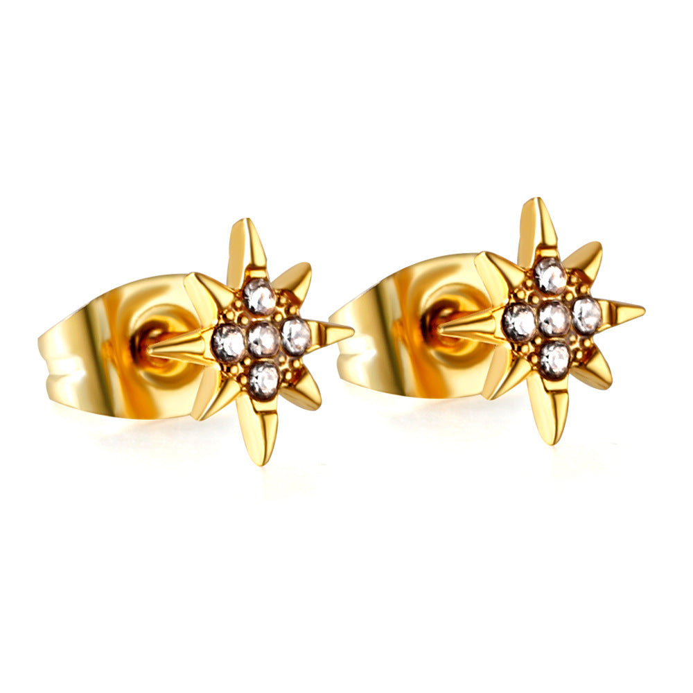 Damen Ohrstecker mit herzförmigem Design und funkelnden Zirkonia Shop Nory