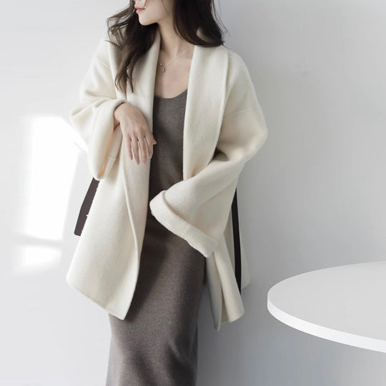 Damen Schicke und elegante Wickeljacke Shop Nory