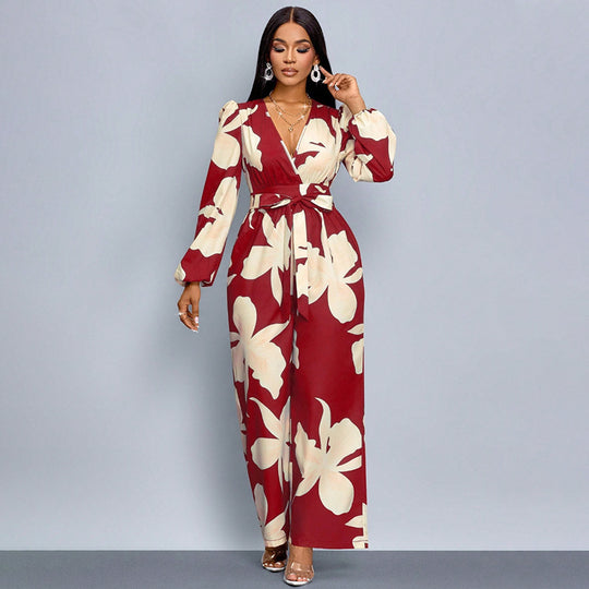Damen Elegantes Maxikleid mit tiefem V-Ausschnitt und Novoline Shop Nory