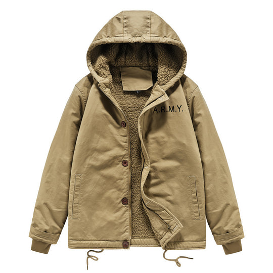 Herren Praktische Teddy-Fleecejacke Shop Nory