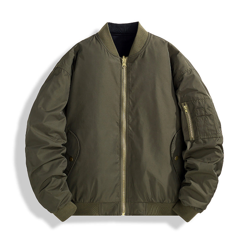Herren Modische Bomberjacke mit Stehkragen Shop Nory
