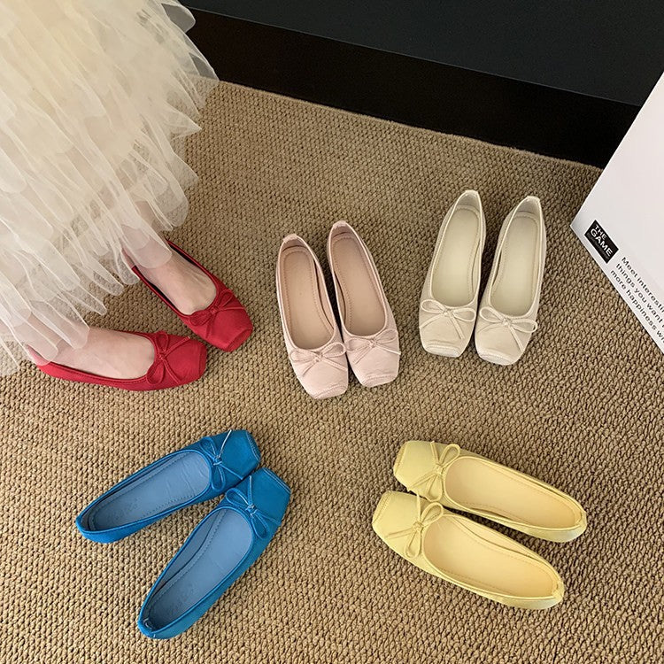 Damen Ballerina mit elegantem Schleifendetail