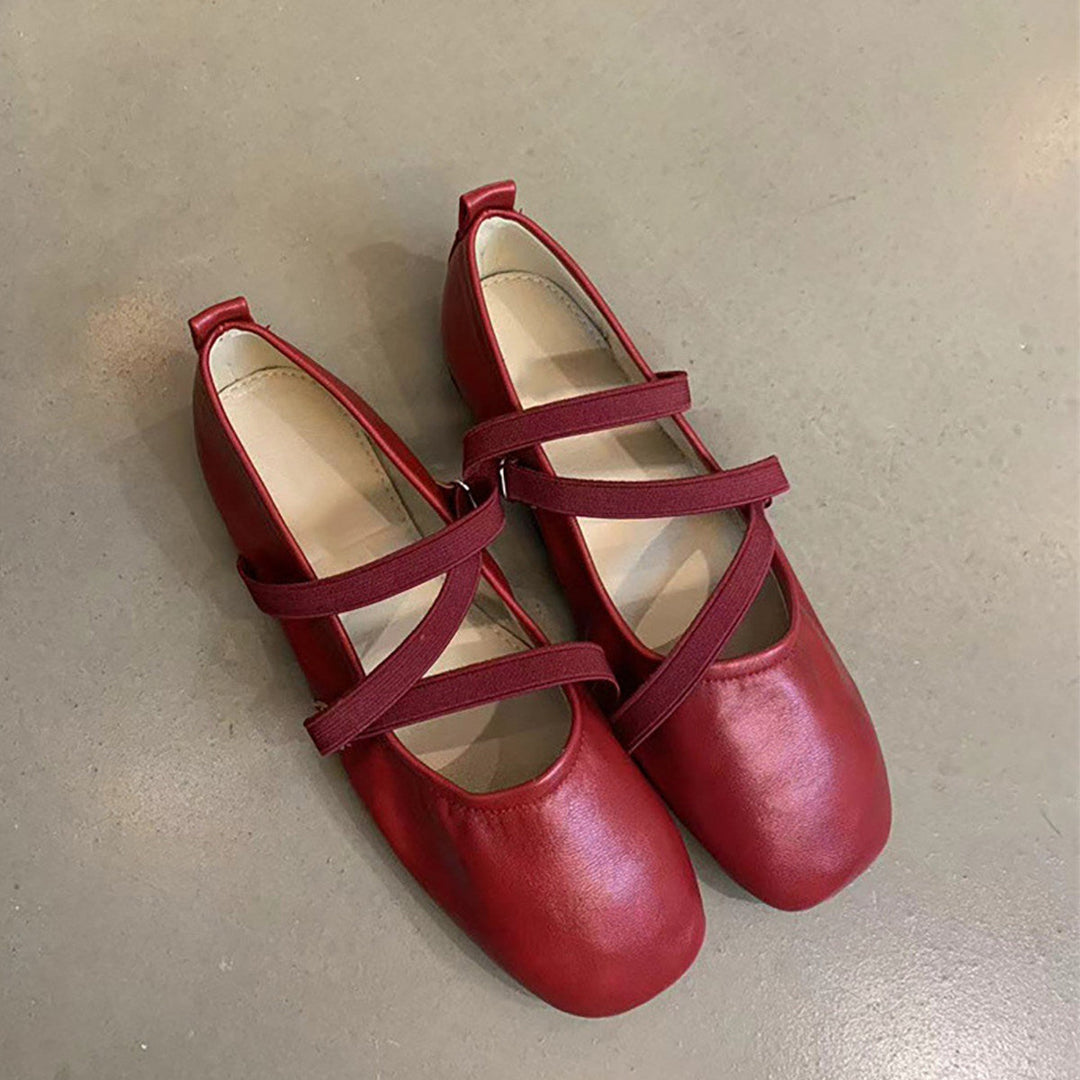Damen Ballerinas mit modernem Riemchendesign und komfortabler Sohle
