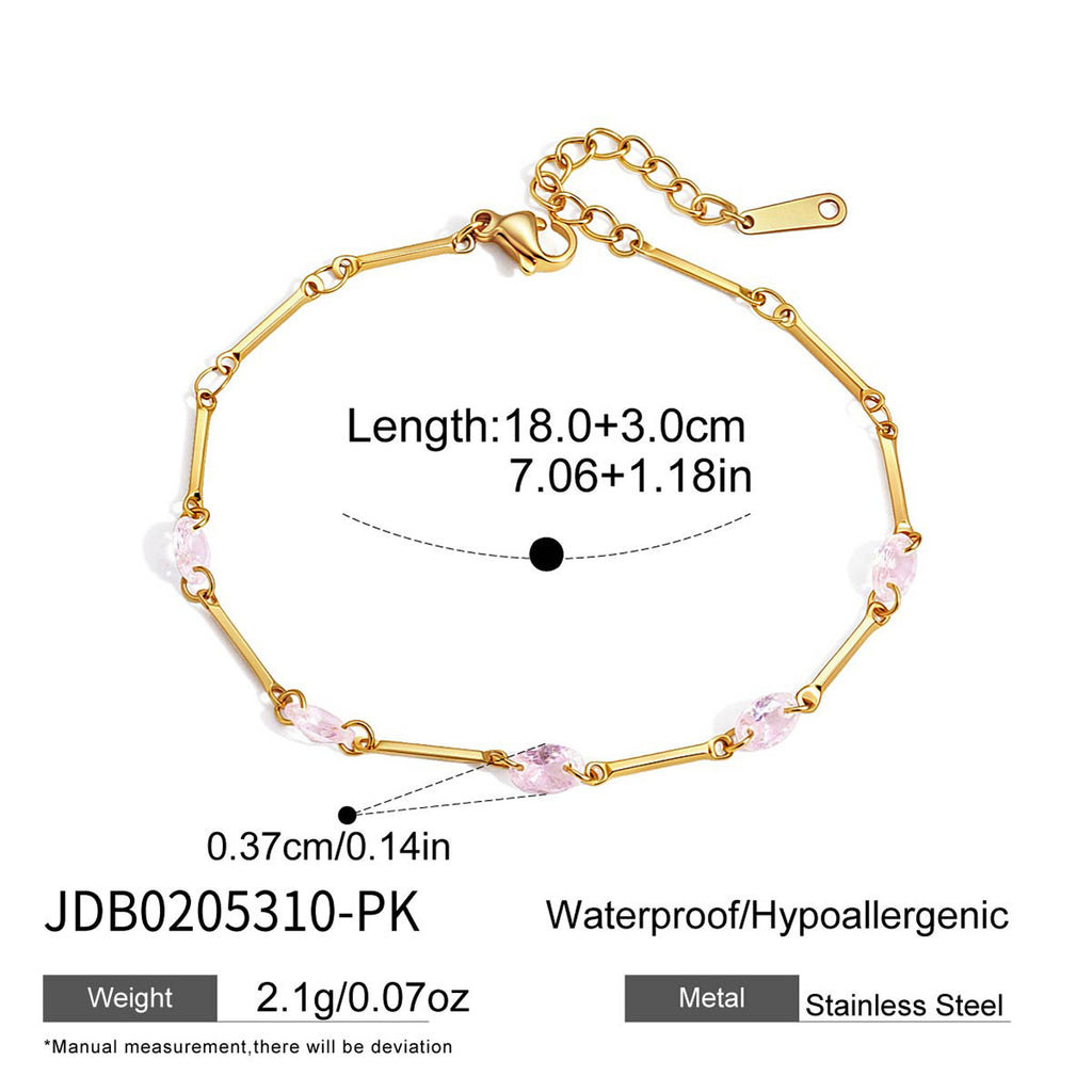 Damen Armband mit funkelnden Kristallen und verstellbarem Verschluss Shop Nory