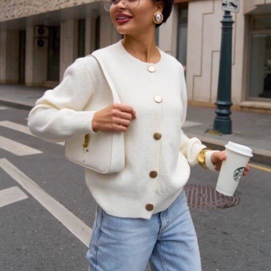 Damen Glamouröser Strickcardigan Shop Nory