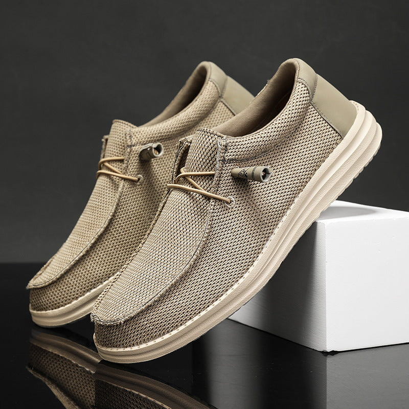 Herren atmungsaktive Mokassin‑Slipper aus Strick mit Memory‑Fußbett und rutschfester EVA‑Laufsohle Shop Nory