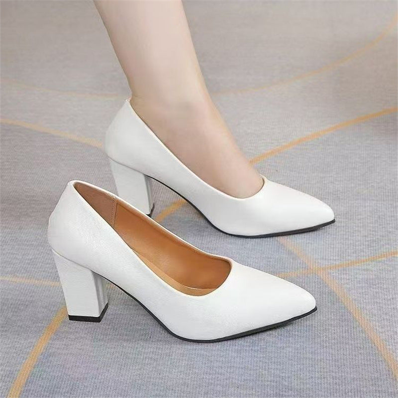 Damen klassische Blockabsatz Pumps Shopnory