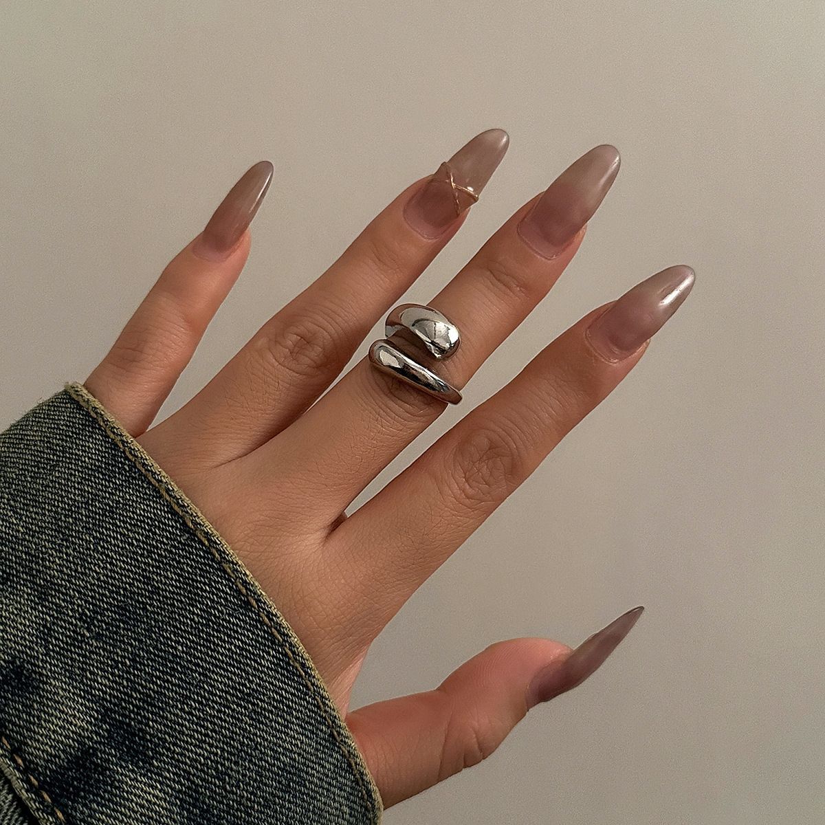 Damen Ring mit kreativem, geschwungenem Design Shop Nory