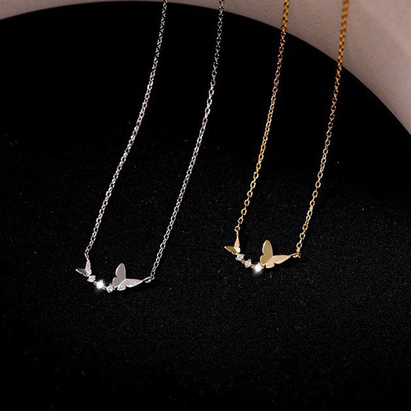 Damen filigrane Halskette mit zartem Vogelmotiv Shop Nory