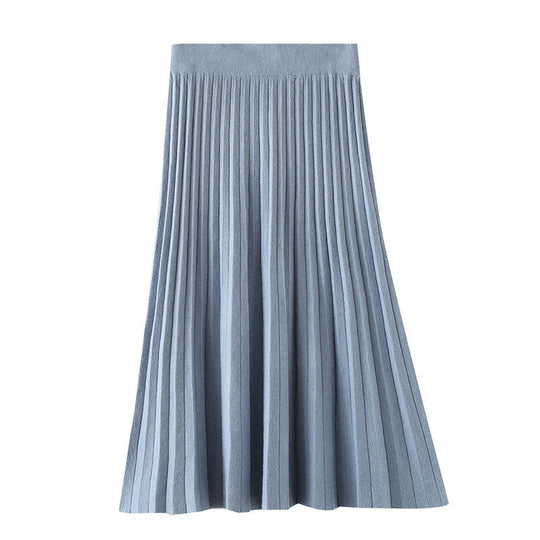Damen Plissierter Maxirock aus weichem Strick Shop Nory