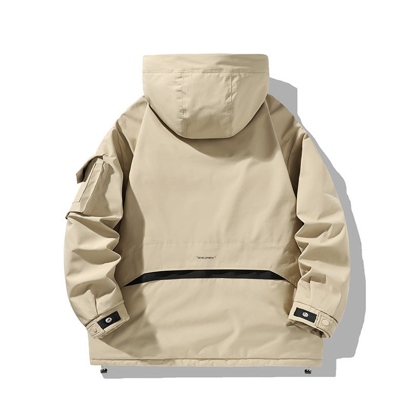 Herren Multifunktionale wetterfeste Parka mit Kapuze Shop Nory