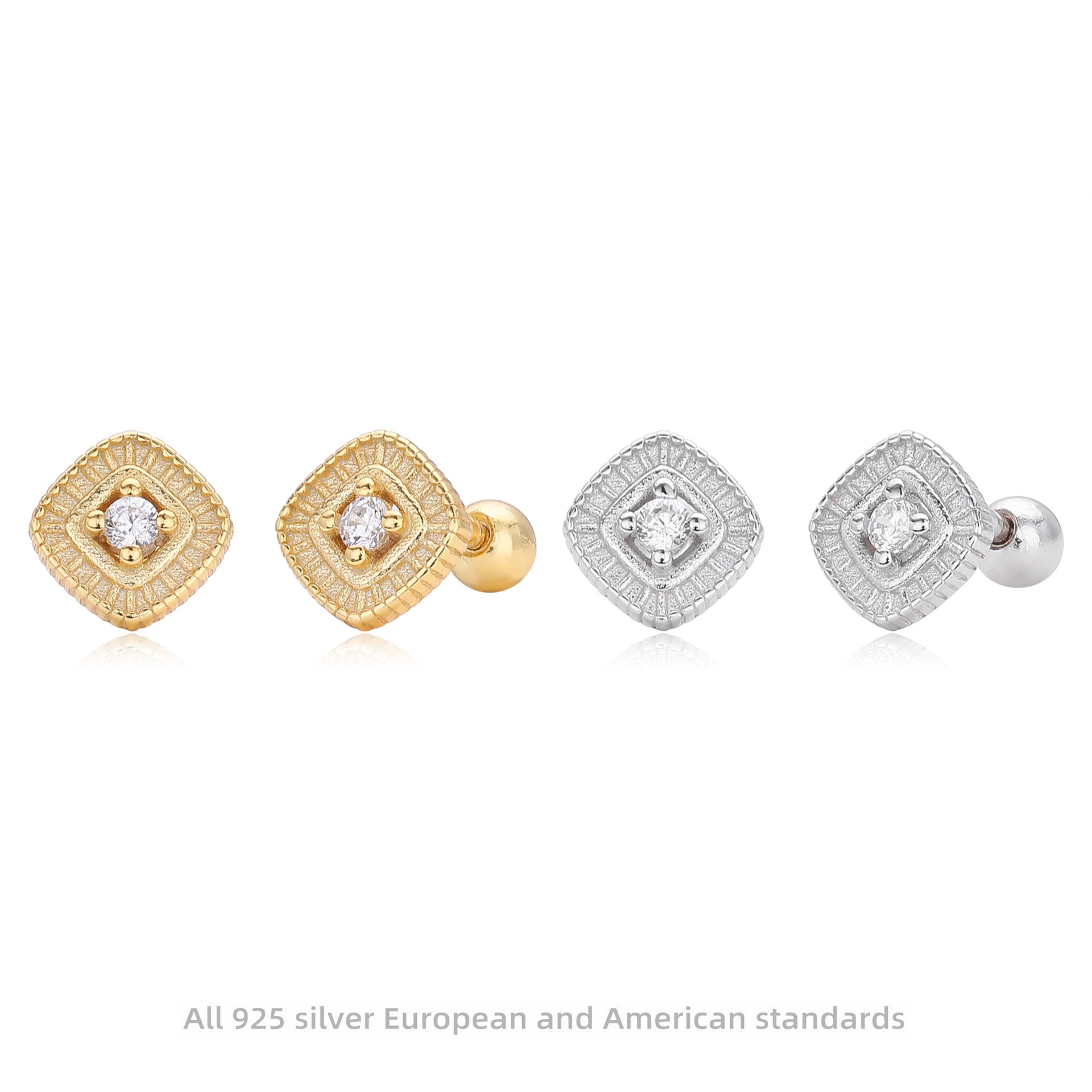 Damen Ohrstecker mit luxuriösem Zirkon und edlem Design Shop Nory