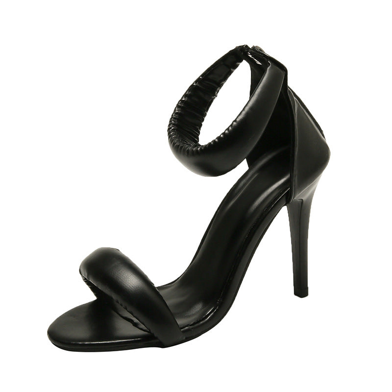 Damen Elegante High Heel Sandalen mit geschmeidigem Riemen und modernem Design