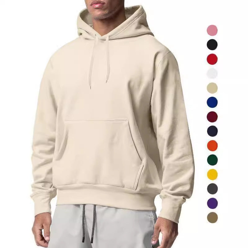 Herren nan Premium-Kapuzenpullover mit Kängurutasche, innen angerautem Fleece, verstärkter Nackennaht und geripptem Saum Shop Nory