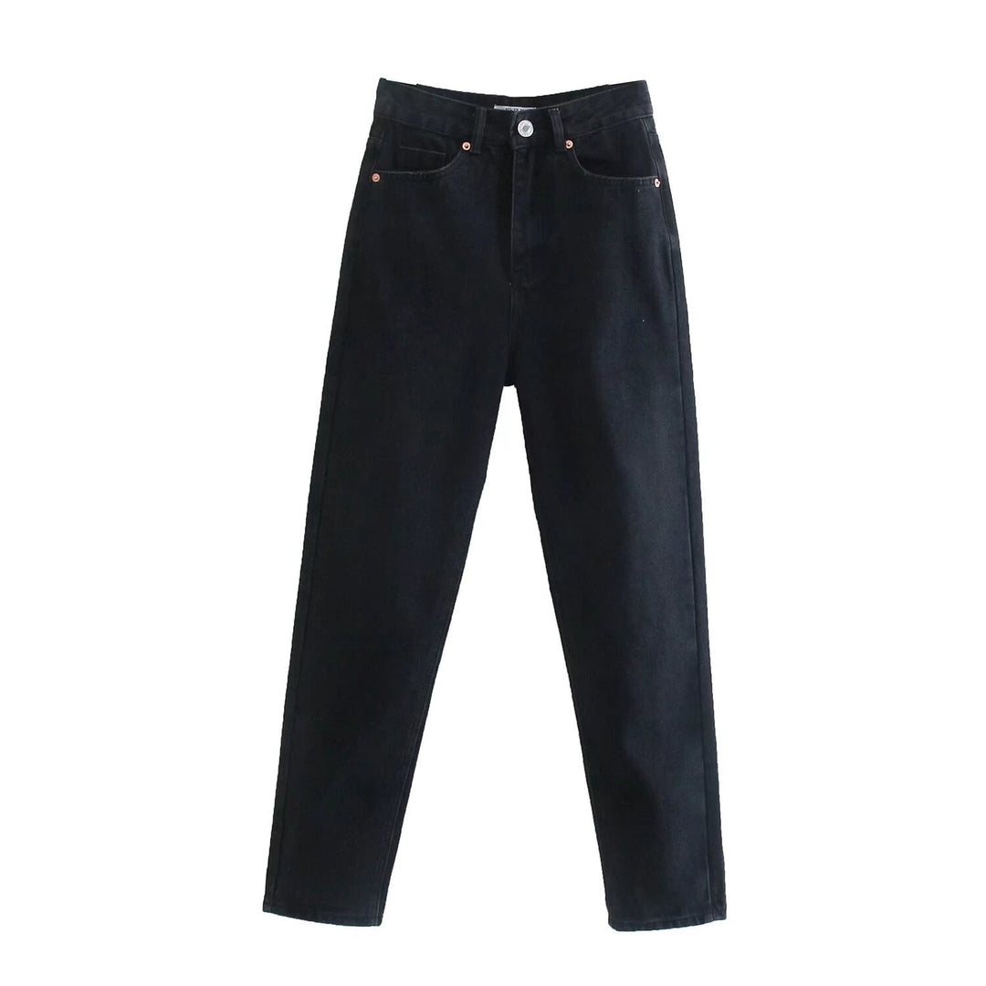 Damen Hochtaillierte Denim-Jeans mit konisch zulaufendem Bein Shop Nory