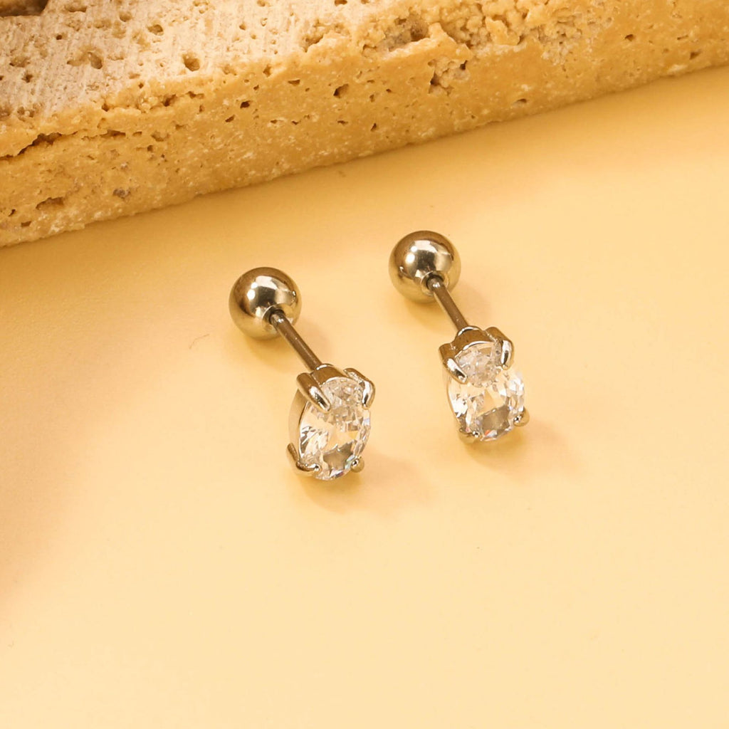 Damen edelsteinschmuck Ohrstecker mit funkelndem Zirkon Shop Nory