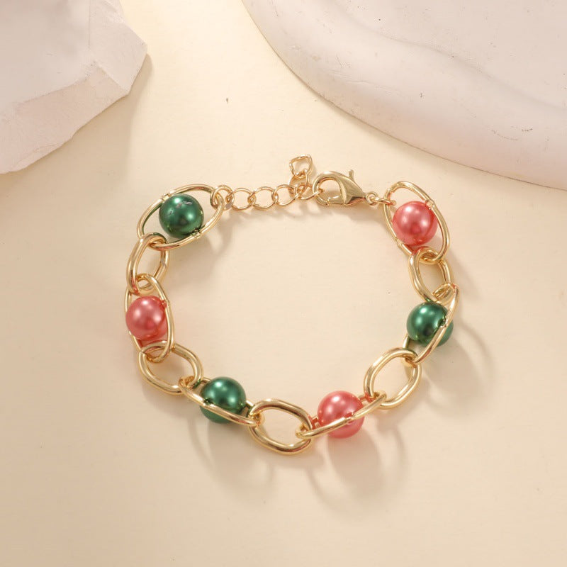 Damen Armband mit funkelnden Kristallperlen Shop Nory