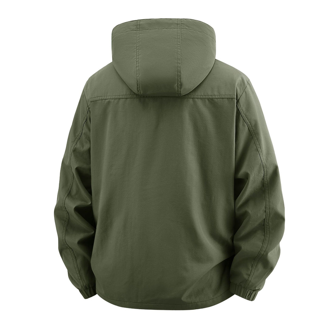 Herren Field‑Utility‑Outdoorjacke mit Kapuze, Multifach‑Taschen und Mesh‑Innenfutter Shop Nory