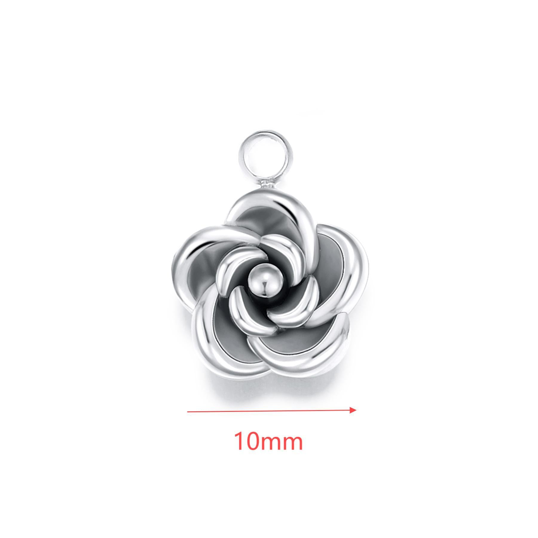 Damen Anhänger in Blumenform aus hochwertigem Metall Shop Nory