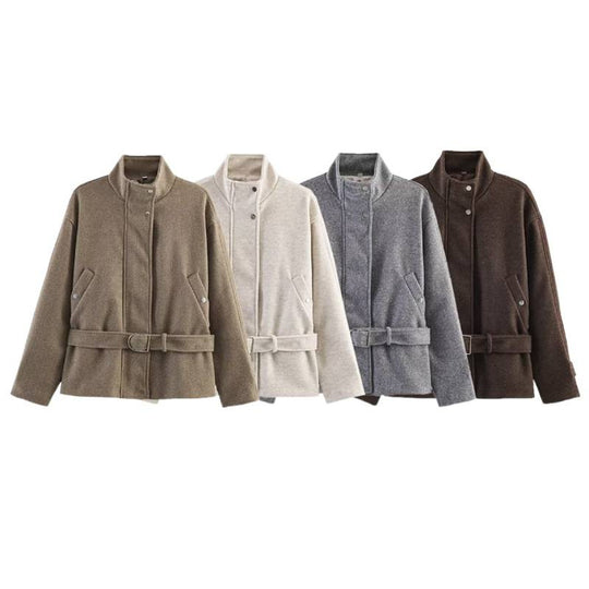 Damen Modische und wendbare Wolljacke