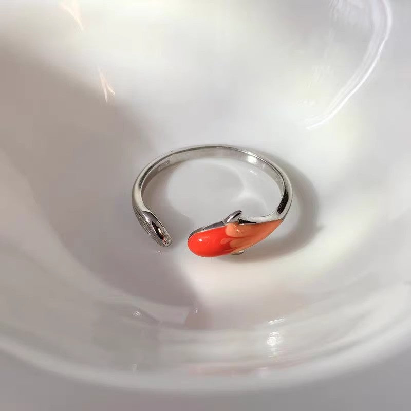 Damenring mit niedlichem Fischmotiv Shop Nory