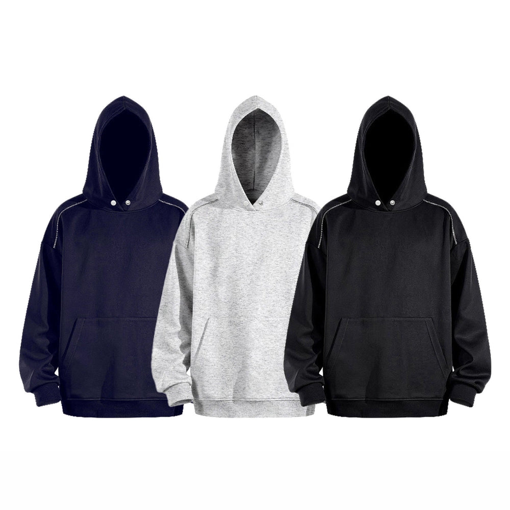 Herren Oversize-Kapuzenpullover mit Kängurutasche und Raglanärmeln Shop Nory
