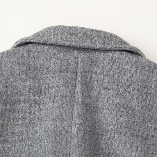 Damen Kurzblazer-Mantel aus Wollmix mit Reverskragen, Zwei-Knopf‑Verschluss und aufgesetzten Taschen Shop Nory