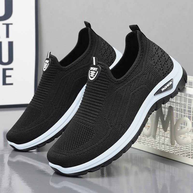 Herren nan nahtloser Komfort-Slipper mit elastischem Strickoberteil, stoßdämpfender Dual-EVA-Sohle und ergonomischer Fußbettstütze Shop Nory
