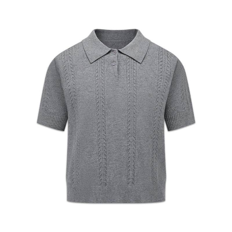 Herren Strick-Polohemd aus hochwertiger Baumwolle Shop Nory