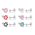 Damen Ohrstecker im floralen Design mit bunten Akzenten Shop Nory