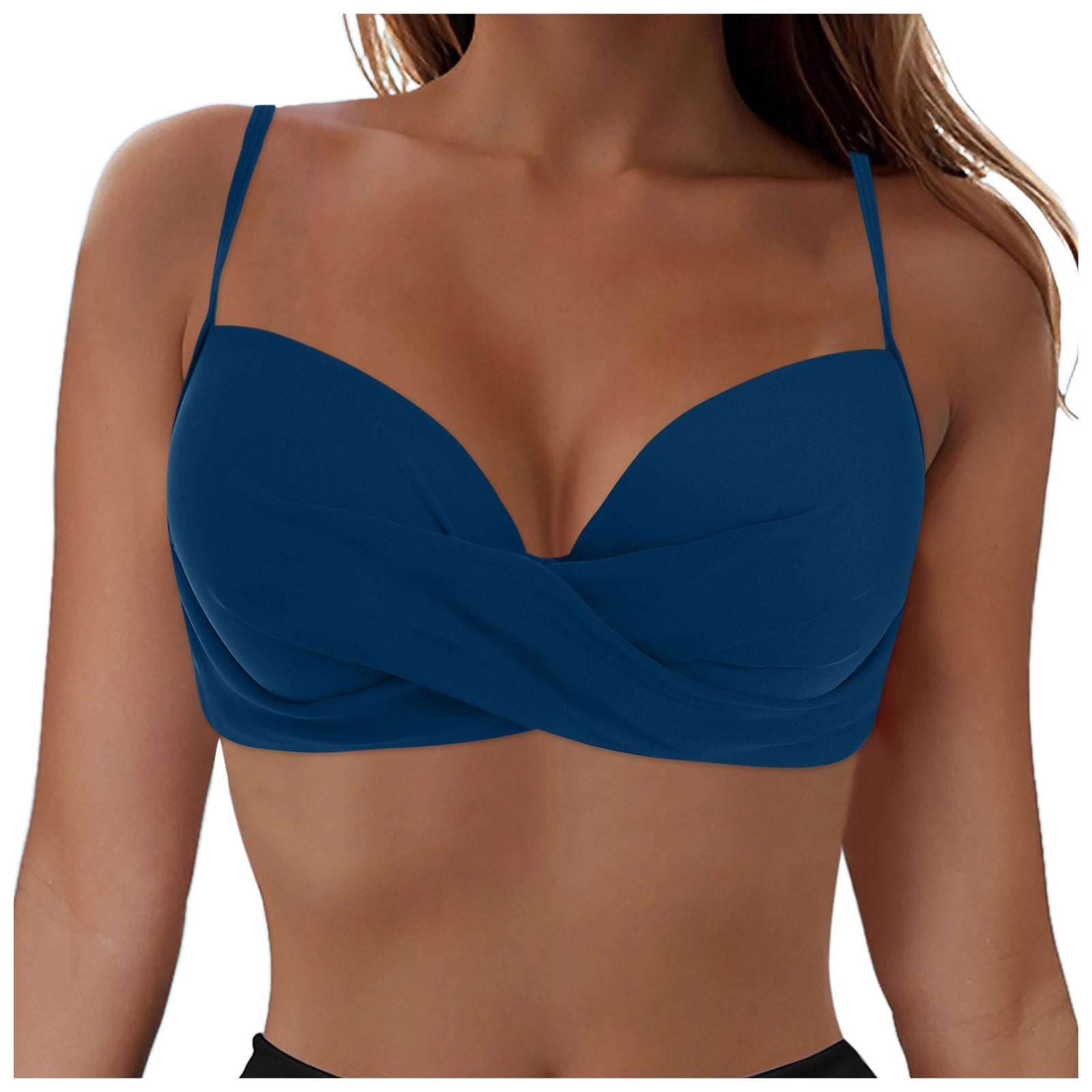 Damen Elegantes Bikinioberteil mit Wickeldesign