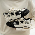 Damen Sneakers mit stilvollem Sternenmuster und bequemer Sohle Shopnory