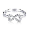 Damen Infinity-Ring mit filigranem Design und funkelndem Zirkonia-Besatz Shop Nory